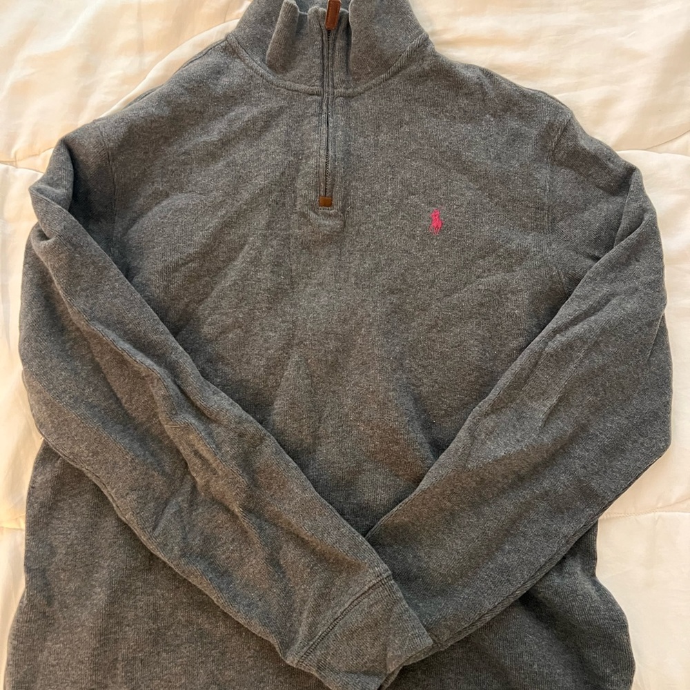 Gray Polo Ralph Lauren Quarter Zip